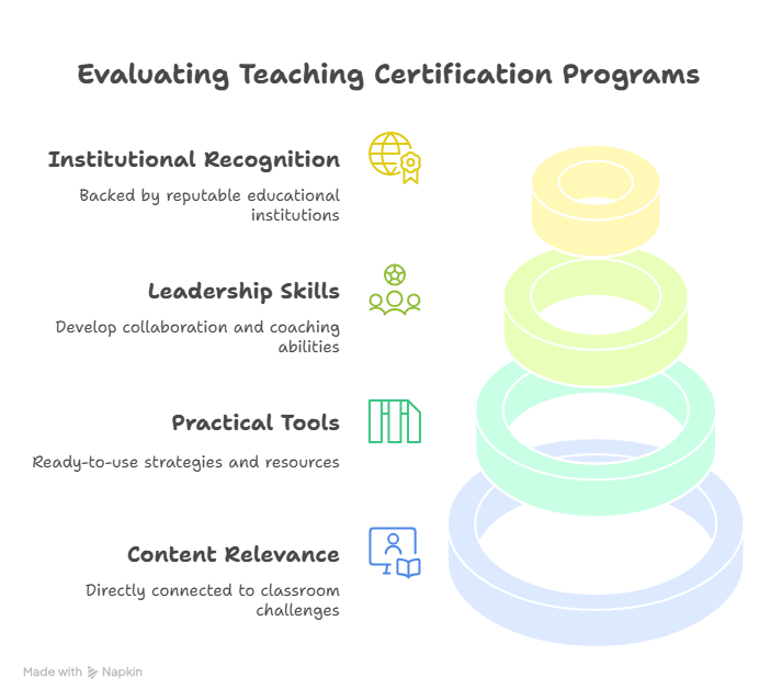 evaluating teaching certification